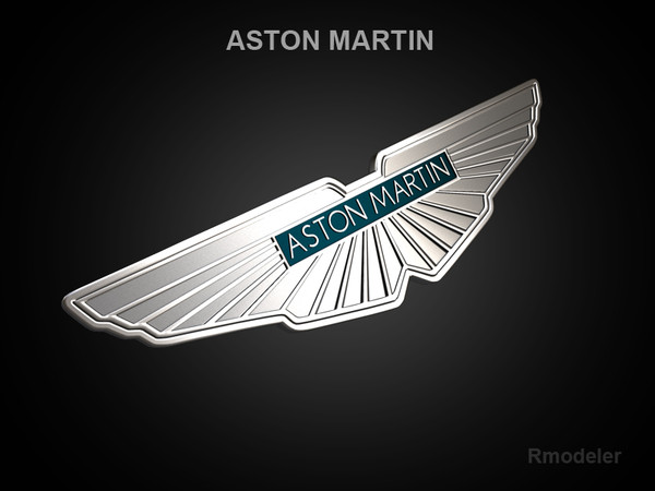 logo aston martin c4d - Aston Martin 3d Logo by Serega Rozhnov